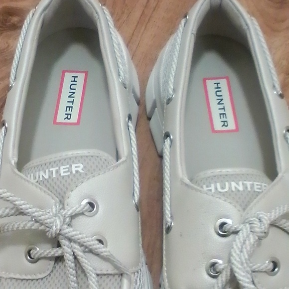 Hunter Sasa Women’s Boat Shoes Cream Beige Casual Slip-On Loafers Comfort Size 9 - Picture 12 of 16